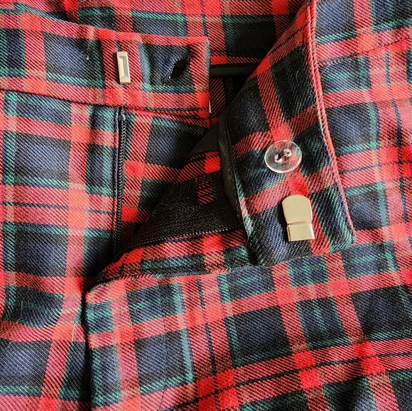 H&M L.O.G.G. Black, Red, & Green Plaid Pants - Picture 5 of 9